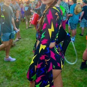 Club Exx. Dolls kill. High waisted bottoms.